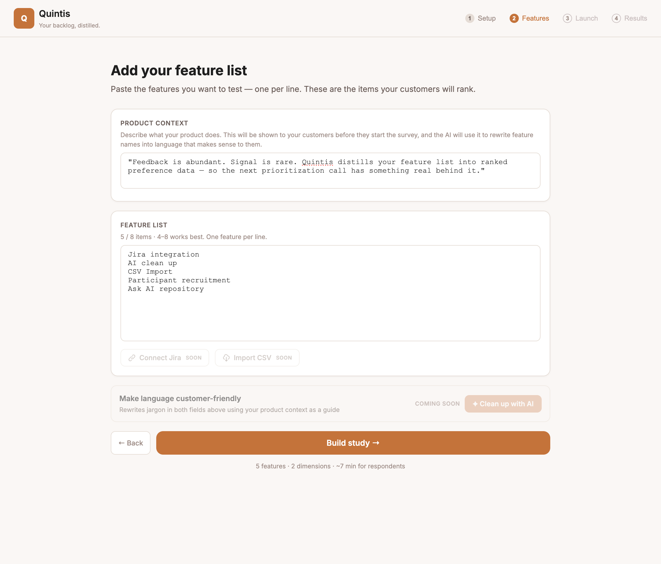 Feature List